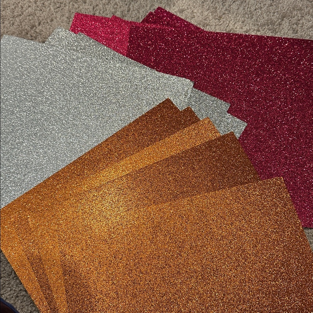 Cricut Glitter Cardstock (25 pieces) 12”x12”